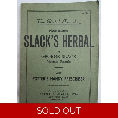 The Herbal Formulary inc Slack's Herbal and Potter's Handy Prescriber Book